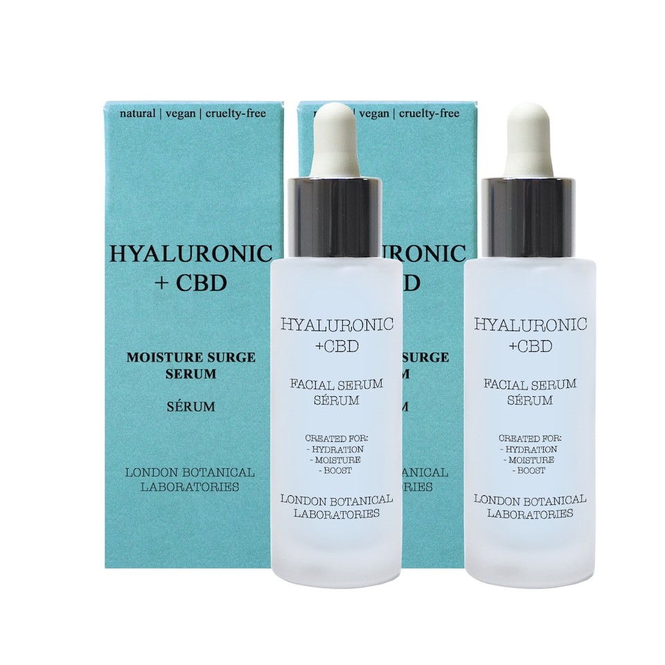 London Botanical Laboratories 2 X Hyaluronic CBD Moisture Serum 30ml