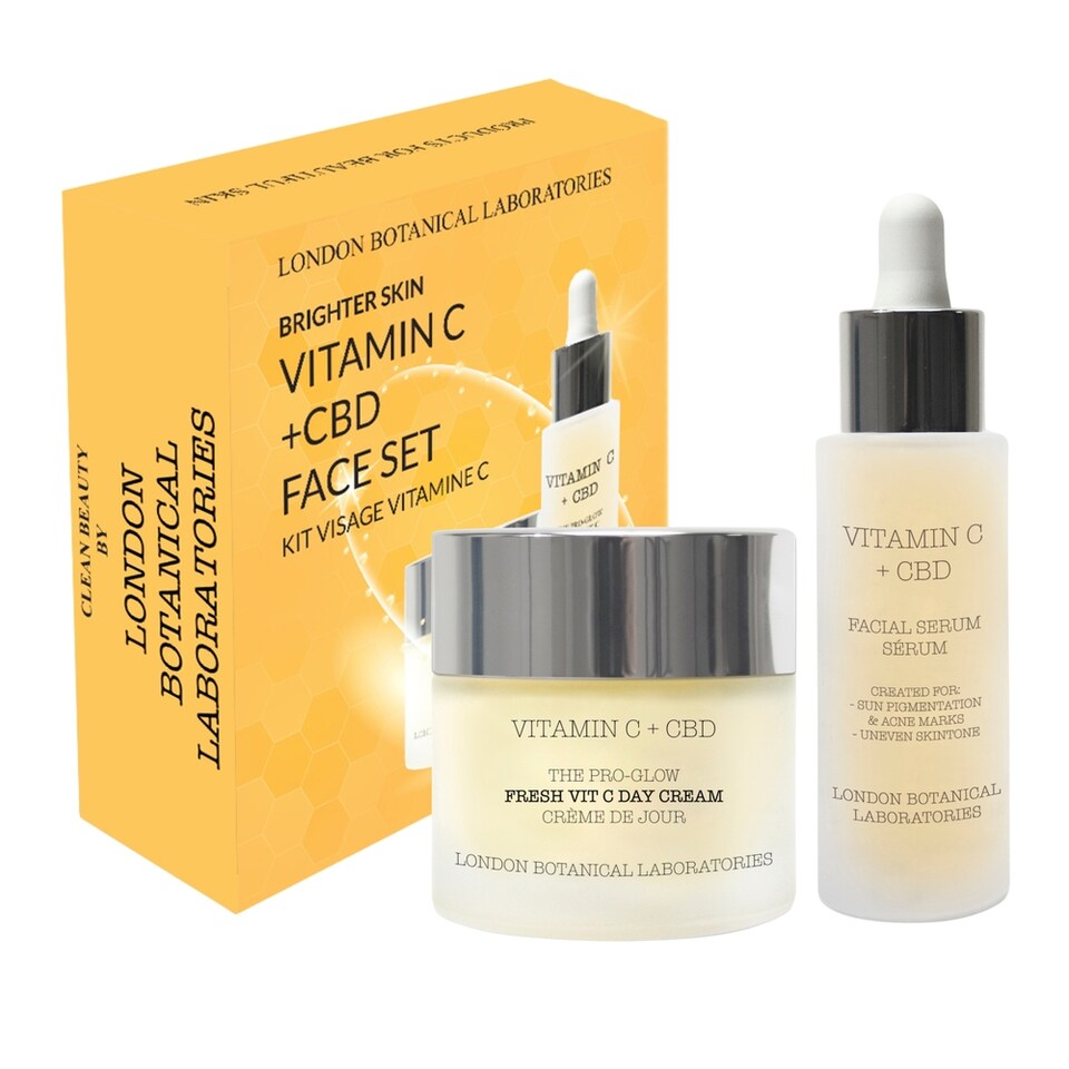 L B L Brighter Skin CBD Vitamin C Face Set