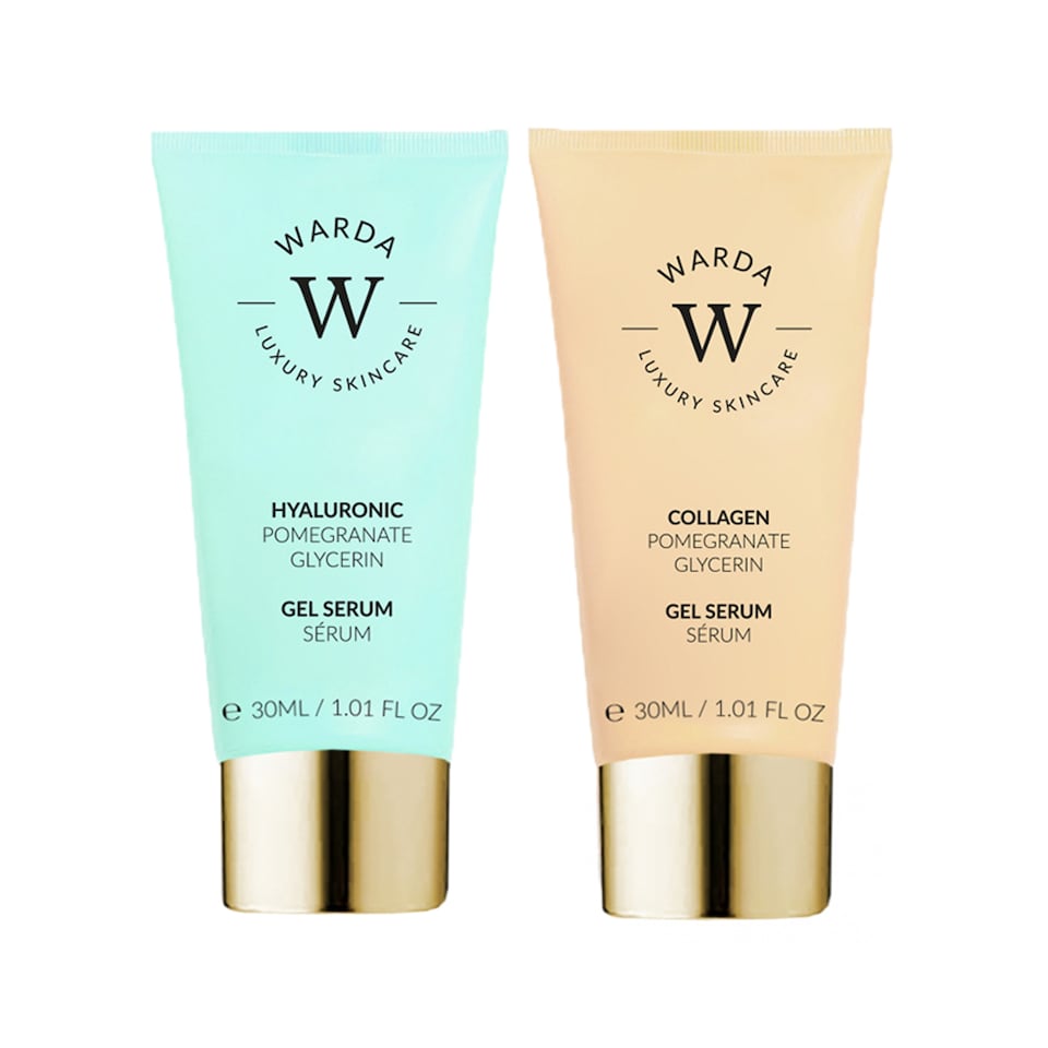 Warda Luxury Skincare Skin Lifter Boost Collagen Gel Serum 30ml + Skin Hydration Boost Hyaluronic Acid Gel Serum 30ml