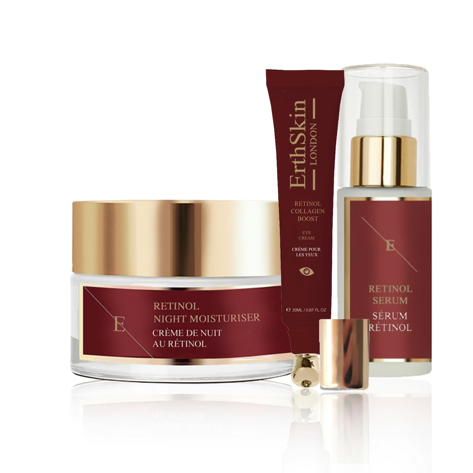 Retinol Collagen Boost Eye Cream 20ml + Retinol Moisturiser 50ml+ Pro Retinol  Serum 30ml