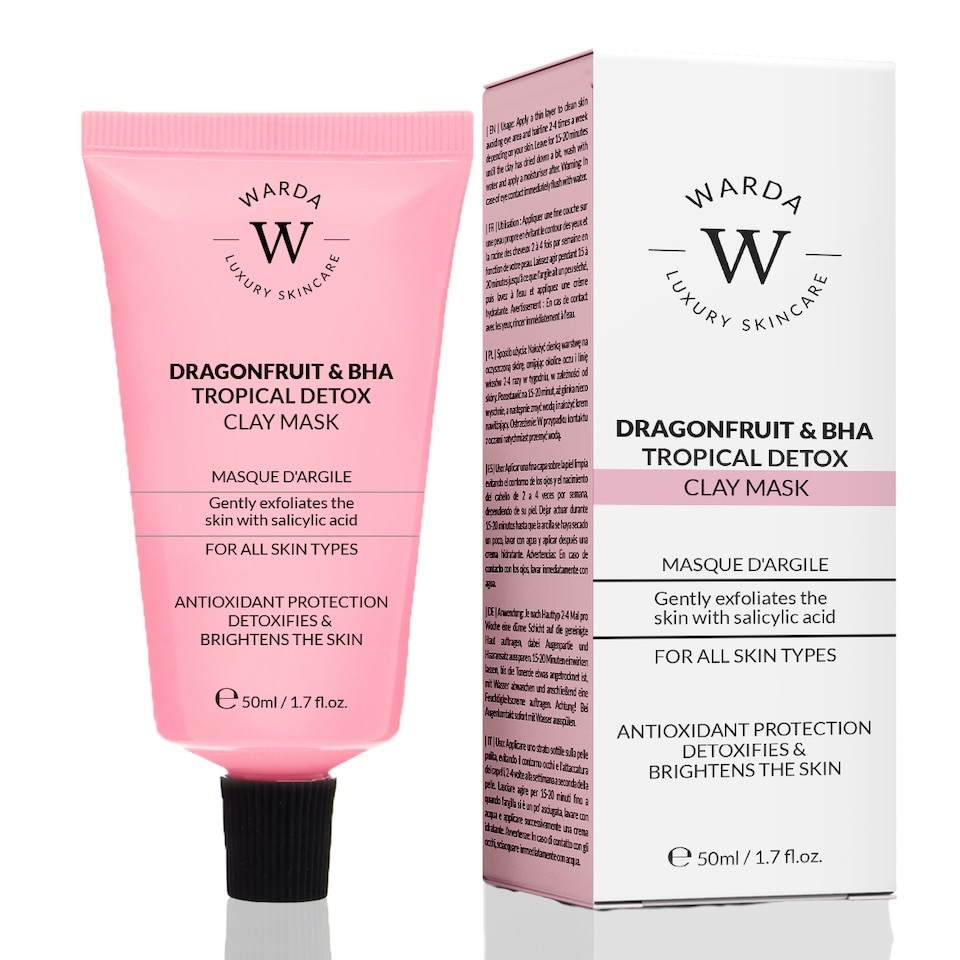 Warda Luxury Skincare Dragonfruit & BHA Tropical Detox Clay Mask