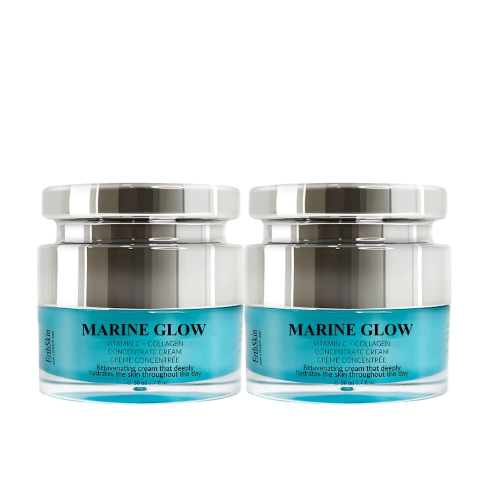 2X Erth Skin London Marine Glow Vitamin C Concentrate Cream 50ml