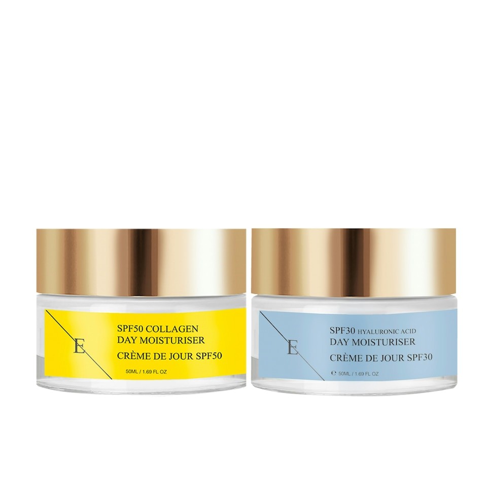 Spf 30 Hyaluronic Acid Day Cream 50ml + Spf 50 Collagen Day Cream 50ml