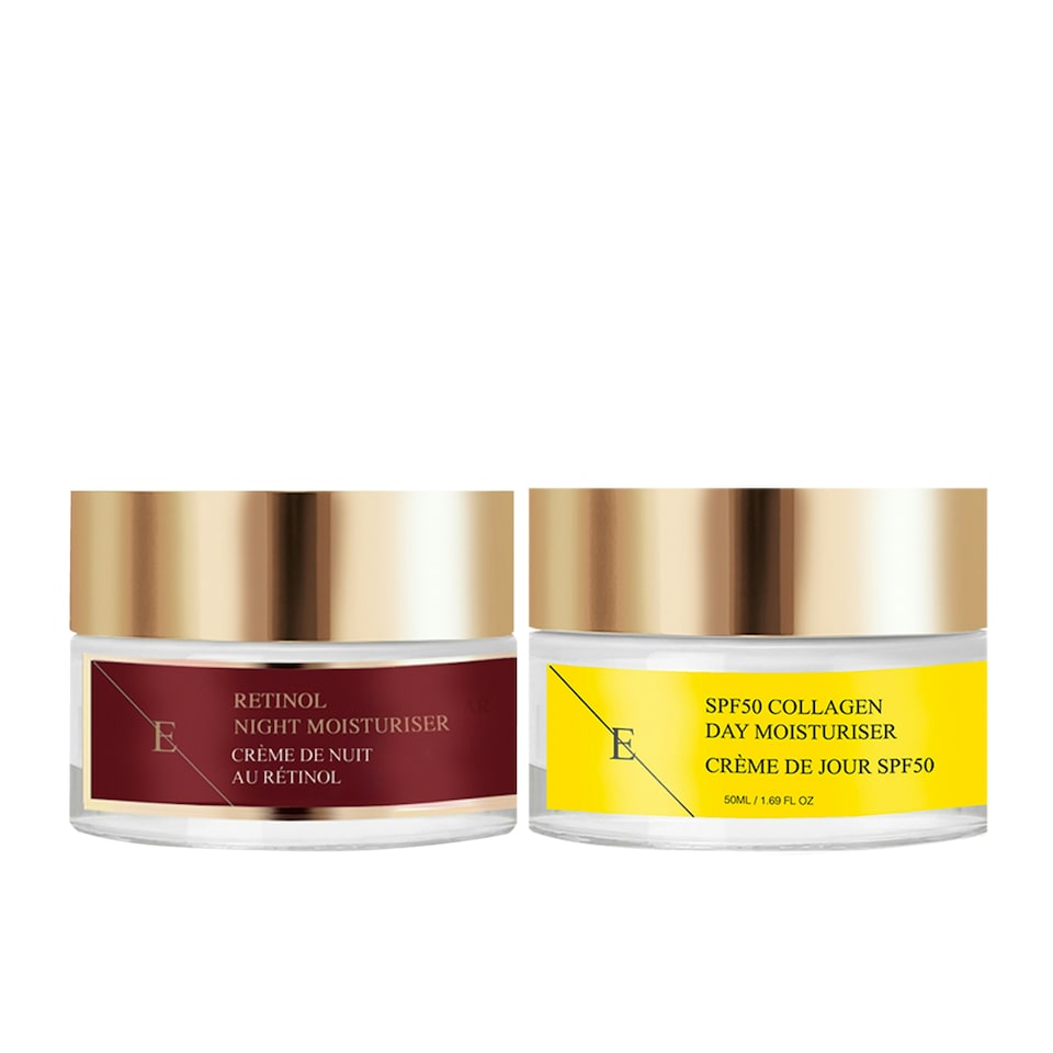 Retinol Night Moisturiser 50ml +  Spf 50 Collagen Day Cream 50ml