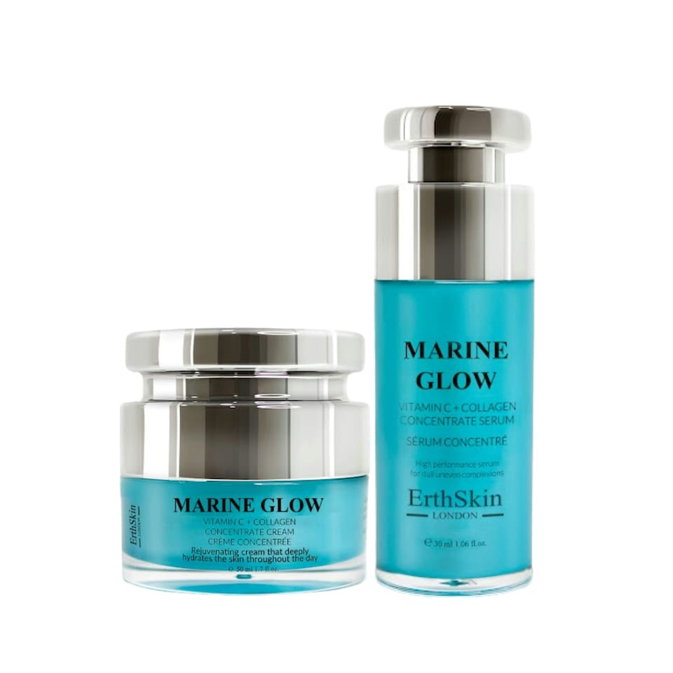 Marine Glow Anti-Aging  Concentrate Cream And Serum Set