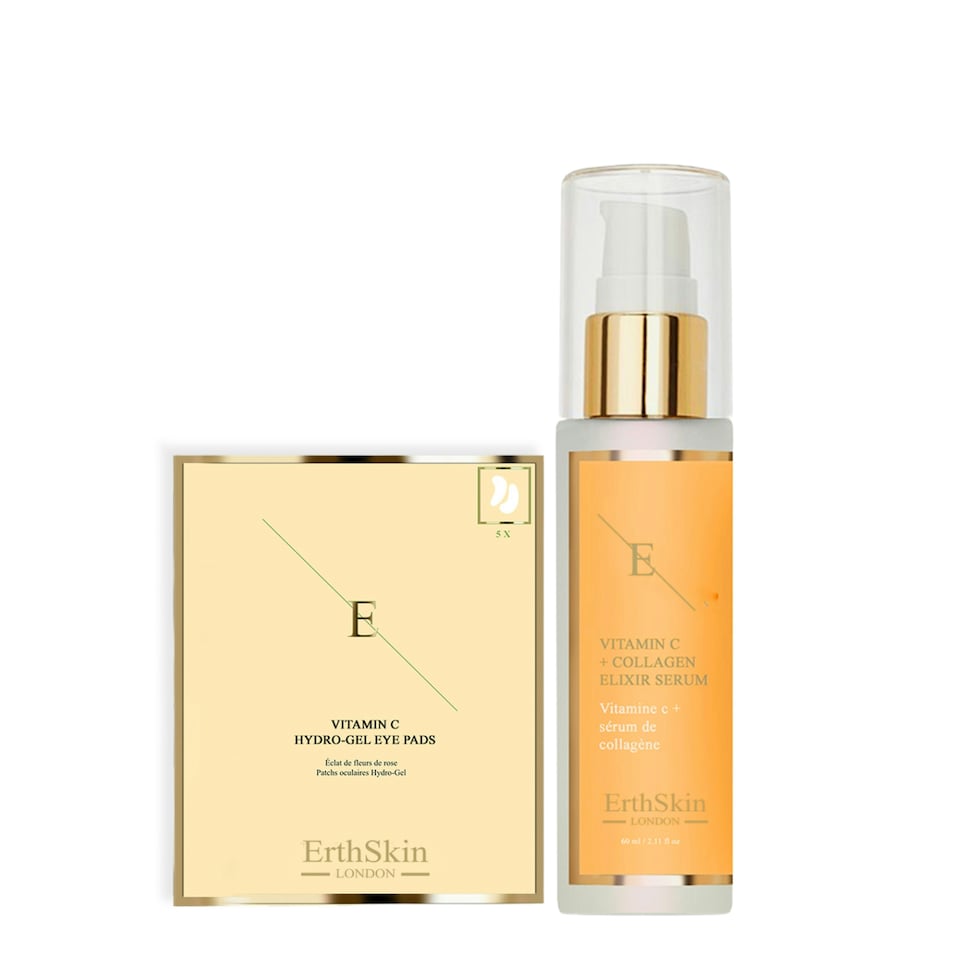 Vitamin C + Collagen Elixir Serum 60ml +Vitamin C Hydrogel Eye Pads X 5