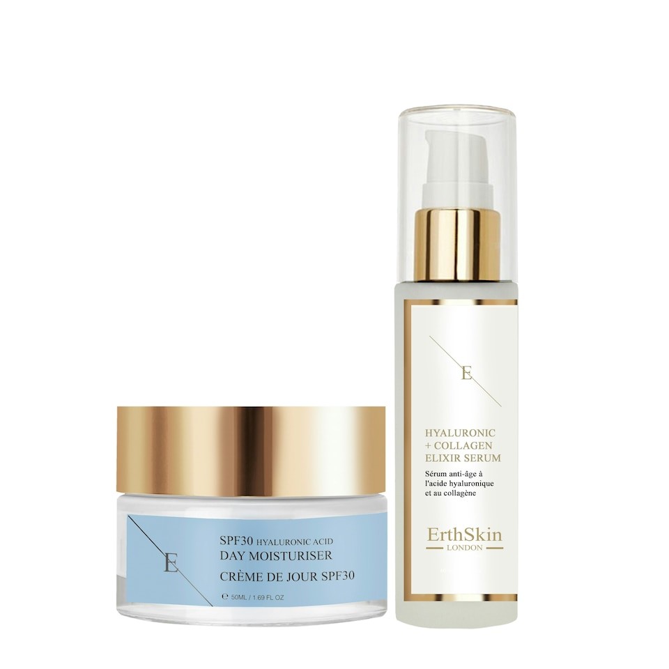 Spf 30 Hyaluronic Acid Day Cream 50ml + Hyaluronic Acid & Collagen Serum - 60ml