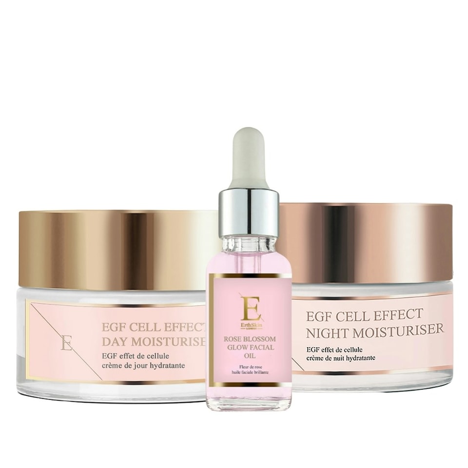 Egf Cell Effect Day Moisturizer + Egf Cell Effect Night Moisturier + Rose Blossom Facial Oil 30ml