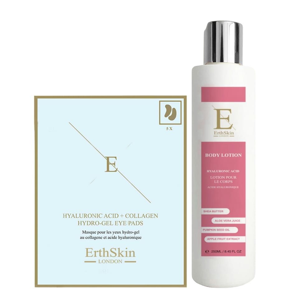 Hyaluronic Acid + Collagen Body Lotion 250ml + Hyaluronic Acid + Collagen Hydrogel Eye Pads 5 X 2