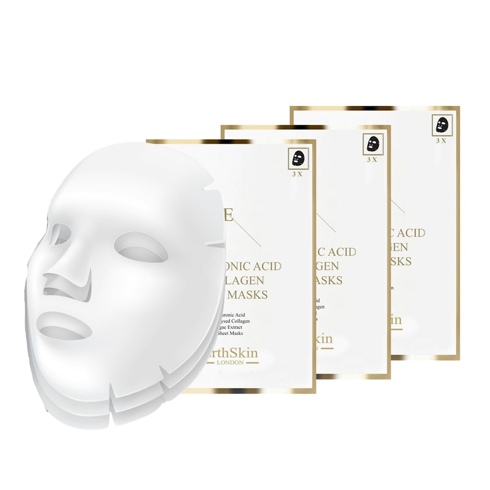 Hyaluronic Acid & Collagen Mask - 3 Sheets X 3