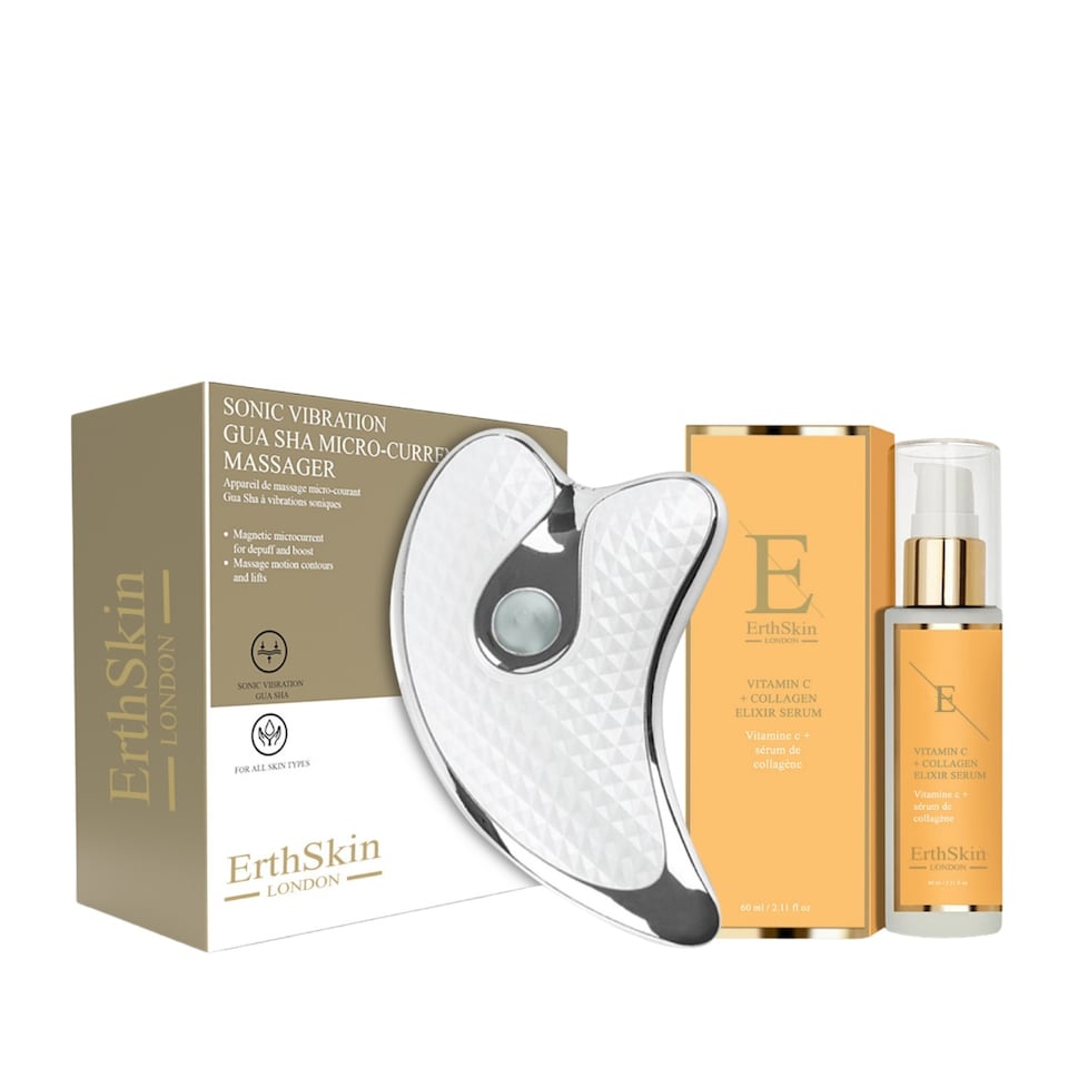 Erth Skin London Sonic Vibration Gua Sha + Vitamin C Serum 60ml