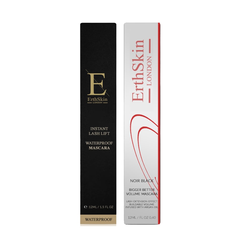 Erth Skin London Waterproof Lash Lift Mascara 12ml + Better Bigger Volume Mascara 12ml