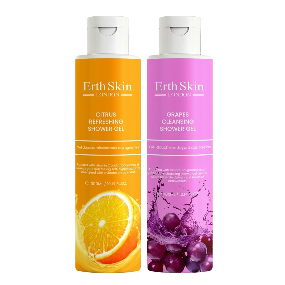 Grapes Cleansing Shower Gel 300ml + Citrus Refreshing Shower Gel 300ml