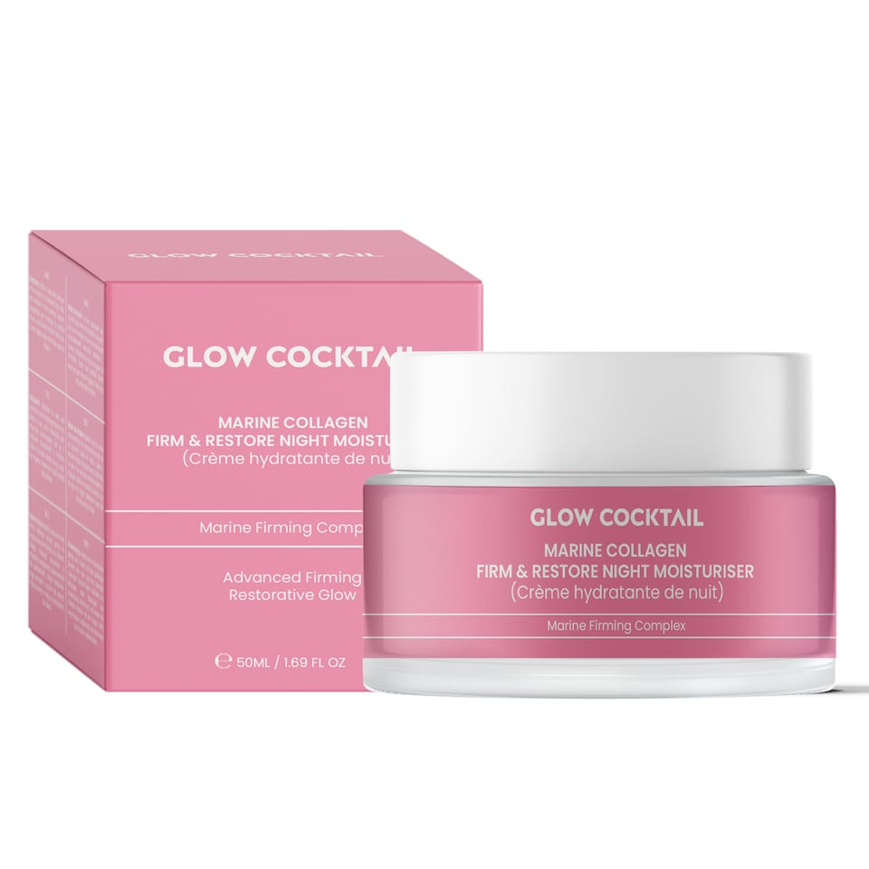Glow Cocktail Marine Collagen Firm & Restore Night Moisturiser 50ml