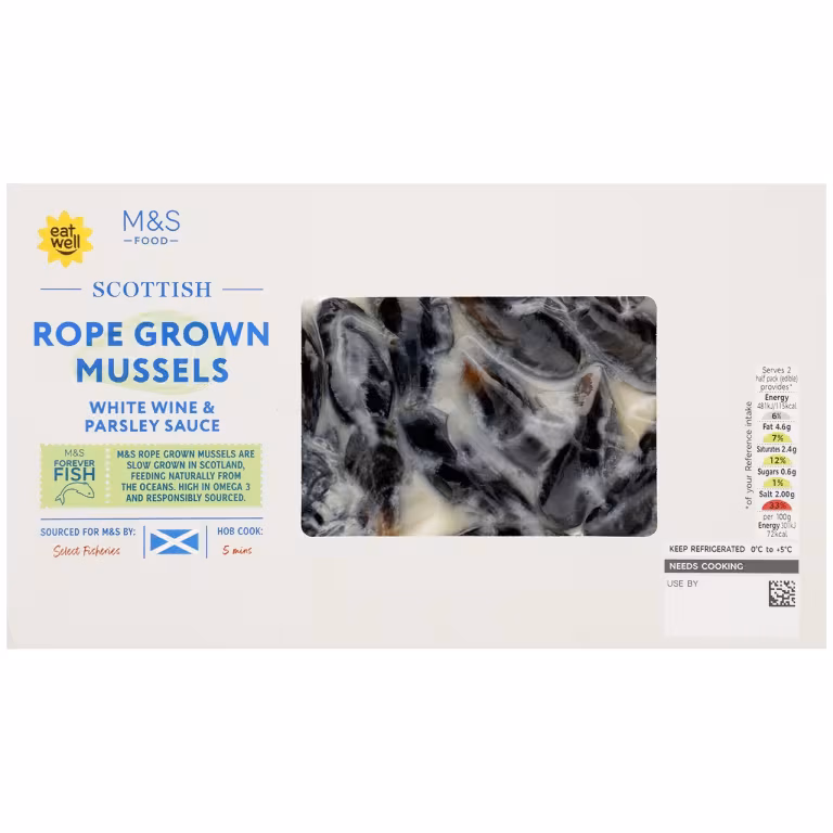 M&S Scottish Rope Grown Mussels