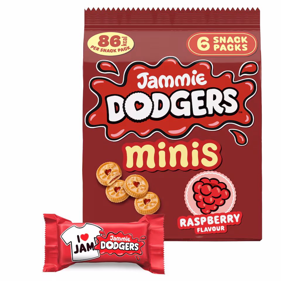 Jammie Dodger Minis 6 X 20G