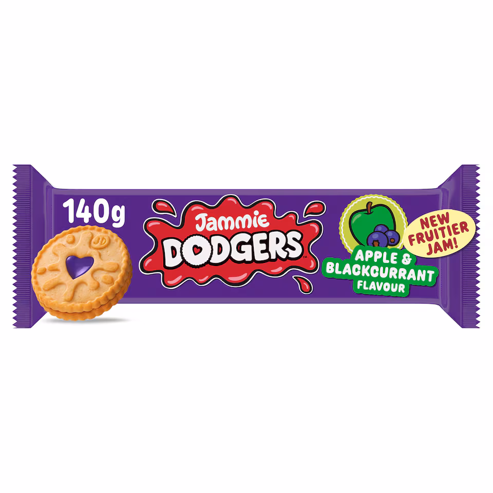Jammie Dodgers Apple & Blackcurrant Biscuits 140g