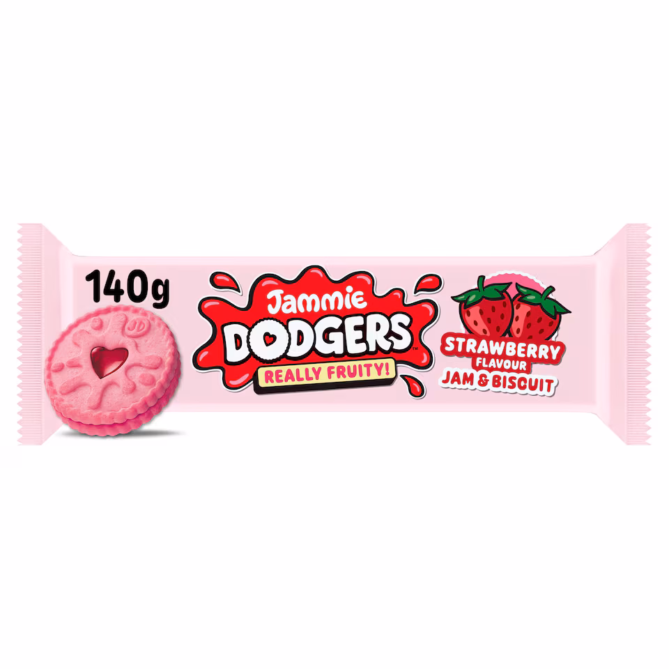 Jammie Dodgers Strawberry Flavour Jam & Biscuit 140g
