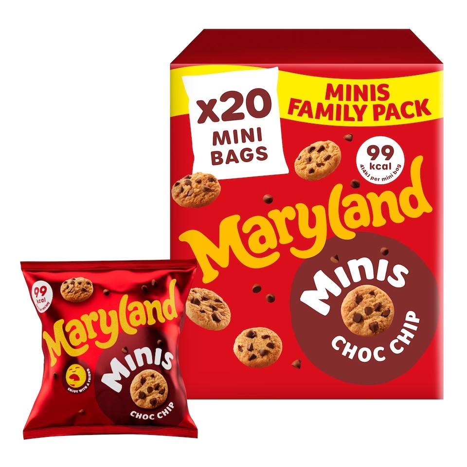 Maryland Mini Choc Chip Cookies 20x19.8g