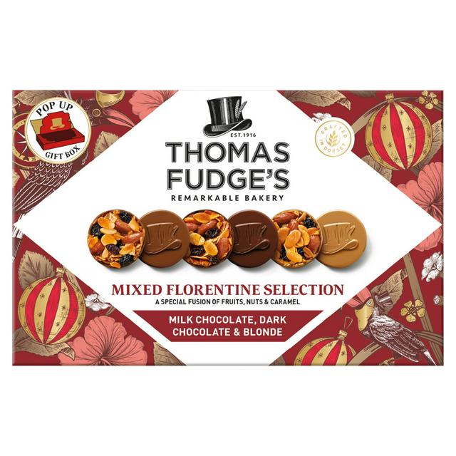 Thomas Fudge's Mixed Florentine Selection Milk, Dark & Blonde Chocolate 228g