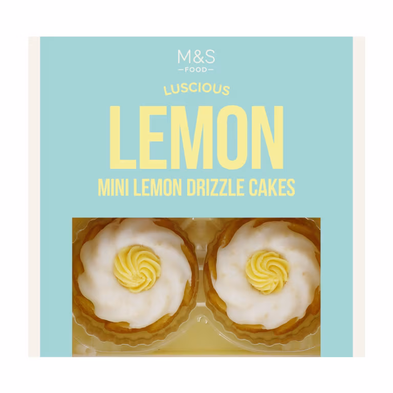 M&S Luscious Lemon Mini Drizzle Cakes