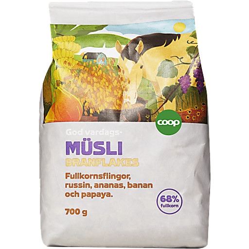 Musli Branflakes 700g Coop