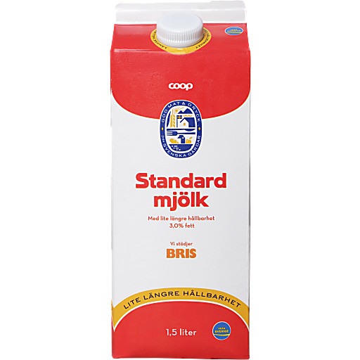 Standardmelk Lengre Holdbarhet 1.5 liter Coop