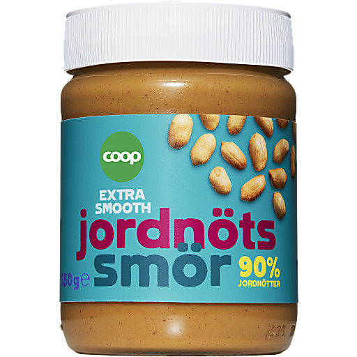 Peanøttsmør Smooth 350g Coop