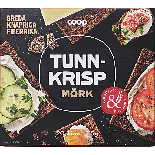 Tynnkrisp Mørk 215g COOP
