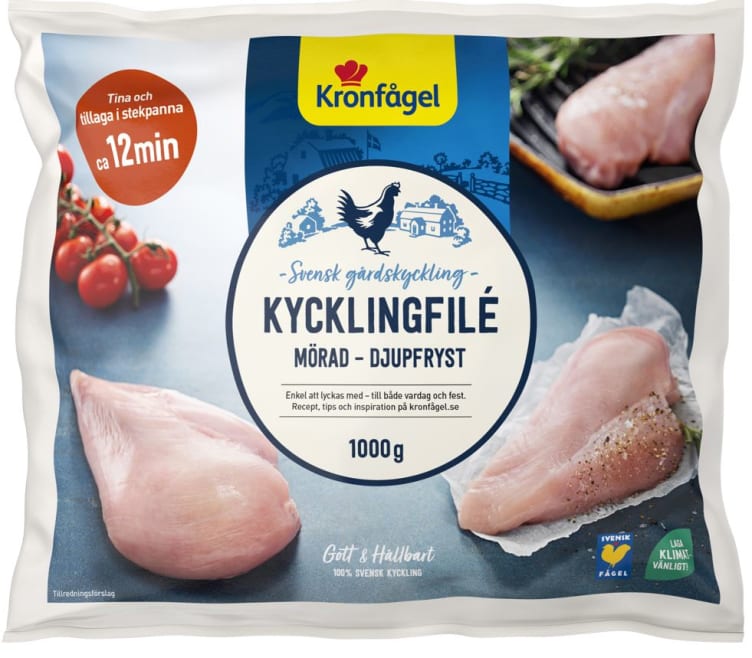 Kycklingfilet Mørnet 1kg Kronfågel