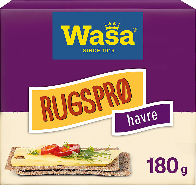 Rugsprø Havre 180g Wasa
