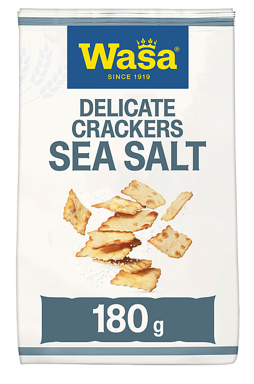 Delicate Crackers Sea Salt 180g Wasa