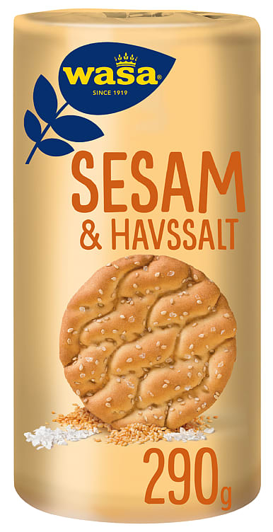 Knekkebrød Runda Sesam&Havsalt 290g Wasa