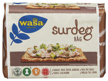 Wasa Knekkebrød Surdeg Råg 305g