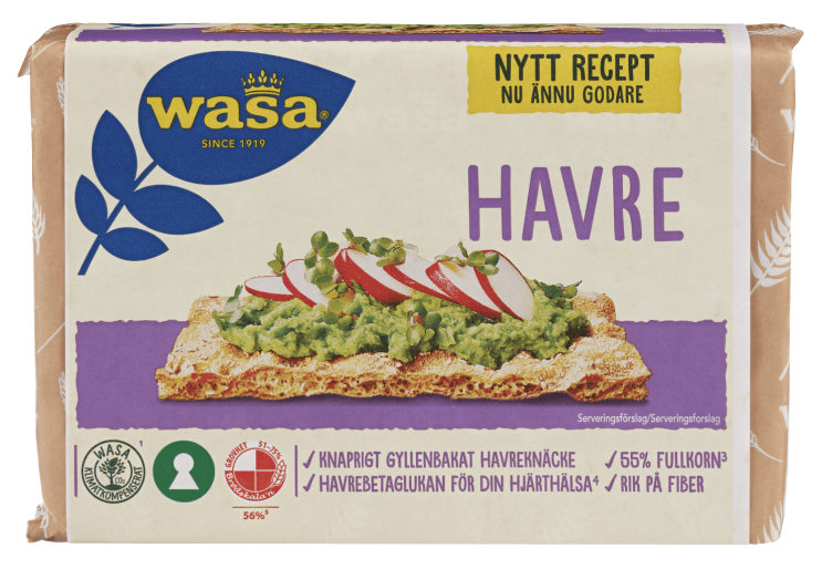 Havre Knekkebrød 300g Wasa