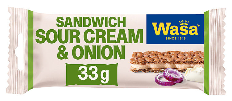 Sandwich Sour Cream&Onion 33g Wasa