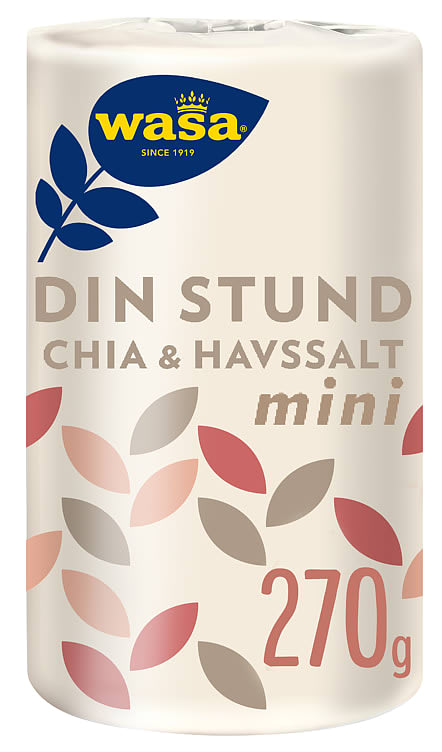 Knekkebrød Din Stund Chia&Havsalt 270g Wasa