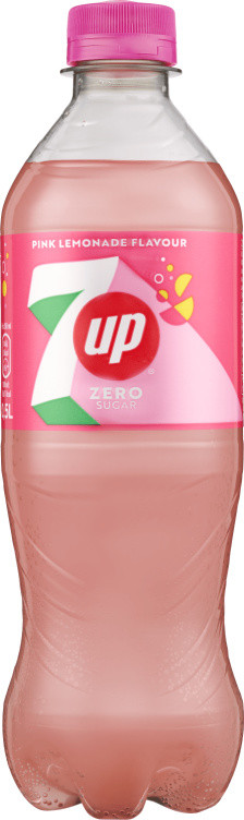 7up Zero Pink Lemonade 0,5l flaske
