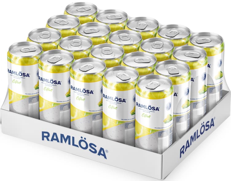Ramløsa Citrus 0,33lx20 Sleek boks Brett