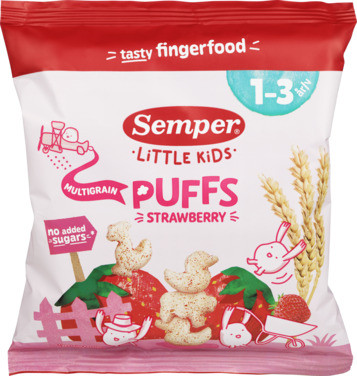 Semper Multigrain Puff Jordbær 1-3 År