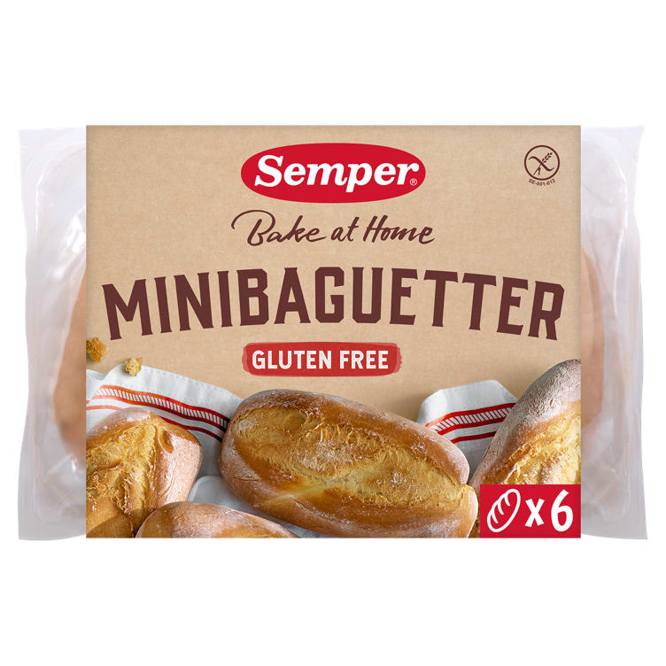 Minibaguetter glutenfri 300g Semper