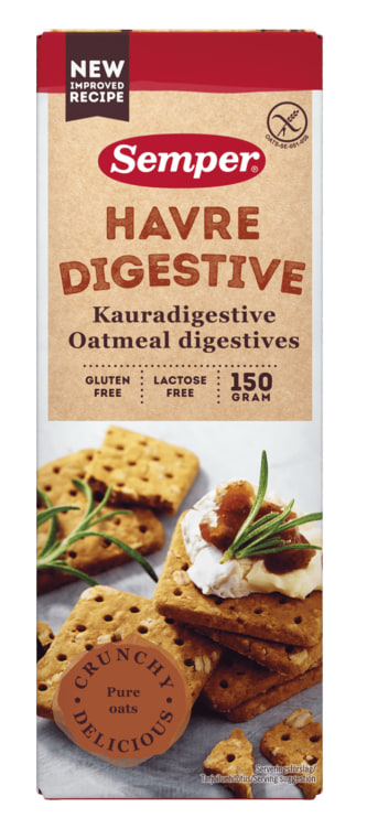 Havre Digestive Gl.Fri 150g Semper