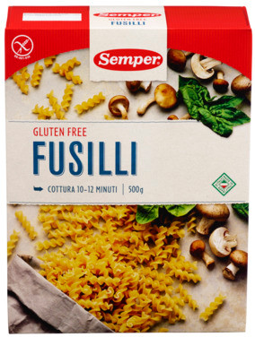 Fusilli Gl.fri 500g Semper
