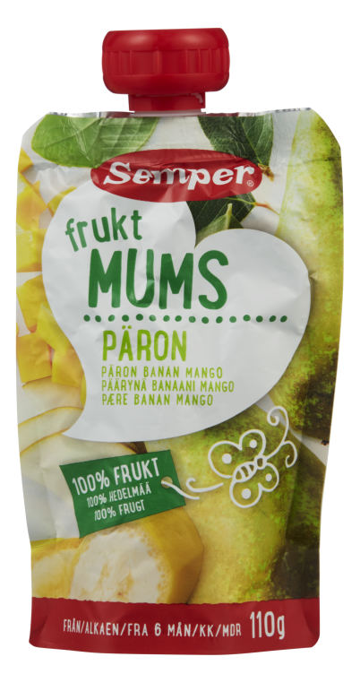 Fruktmums Pære 110g Semper