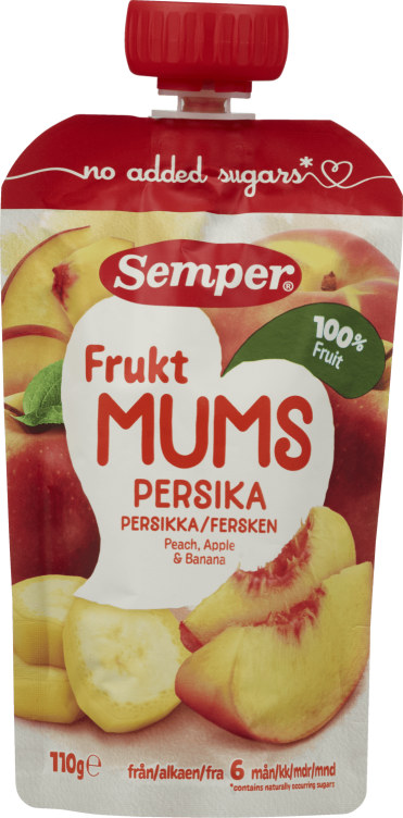 Fruktmums Fersken 110g Semper