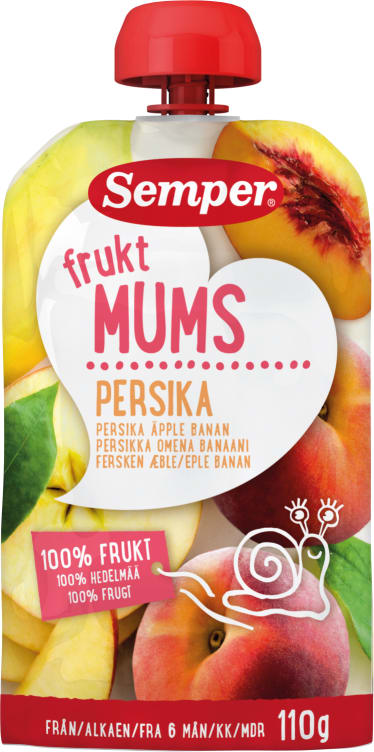 Fruktmums Fersken 110g Semper