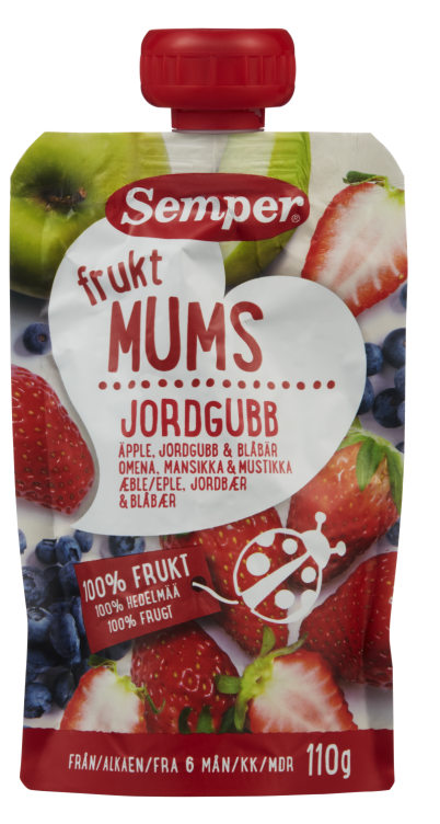 Fruktmums Jordbær 110g Semper
