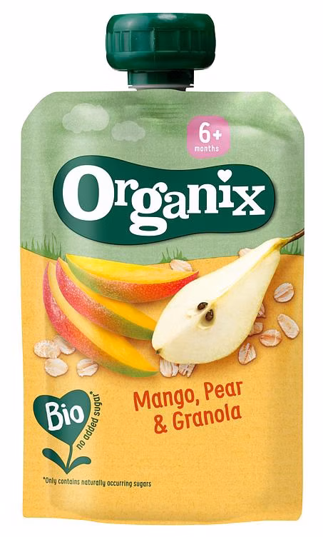 Mango, Pære & Granola Fra 6 mnd, Økologisk, 100 g