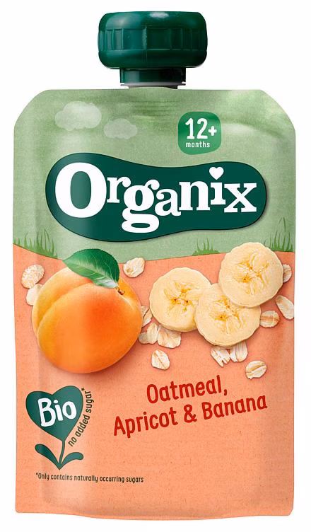 Havre, Aprikos og Banan Fra 12 mnd, Økologisk, 110 g