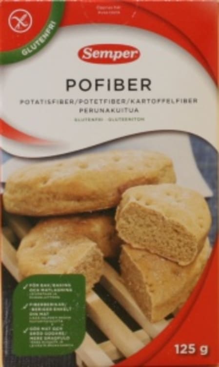 Pofiber glutenfri 125g Semper